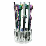 Mechanic R10 Double Bearing 360° Rotating Porous Crystal Storage Box Fits Most Screwdrivers Tweezers