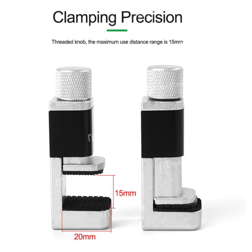 Relife RL-008A Adjustable LCD Display Screen Alloy Fastening Clamp Clip for iPhone/IPad/Tablet - 4Pc