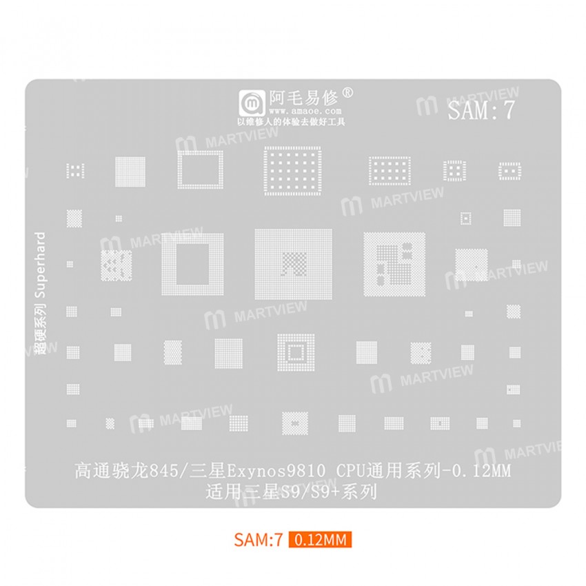 amaoe sam1-to-sam17-012mm-bga-reballing-stencil-set-7