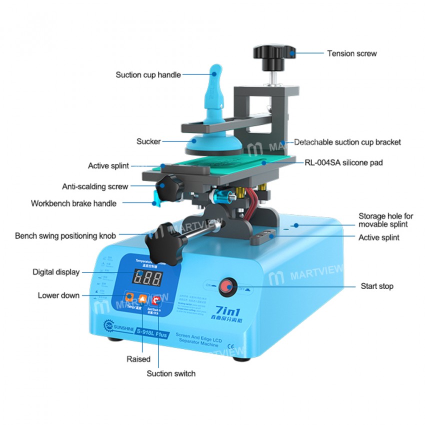 sunshine s-918l-plus-7-in-1-360-rotating-mobile-phone-edge-screen-heating-separator-11