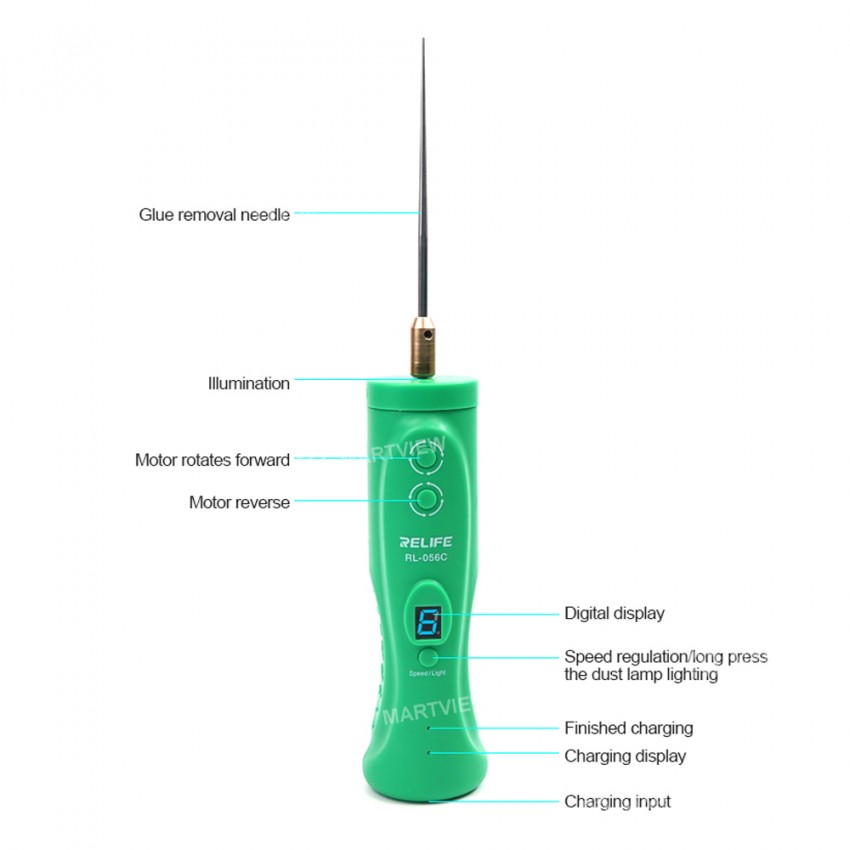 Relife RL-056C 6-Speed Adjustment Smart Screen Glue Remover for Cold Light Screen / Backlight Screen