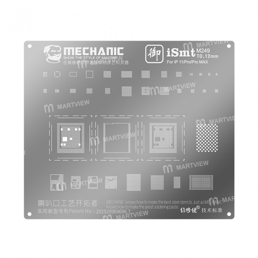 Mechanic iSmt Horn Design Universal BGA Plant Stencil Net for iPhone 11 / 11 Pro / 11 Pro Max