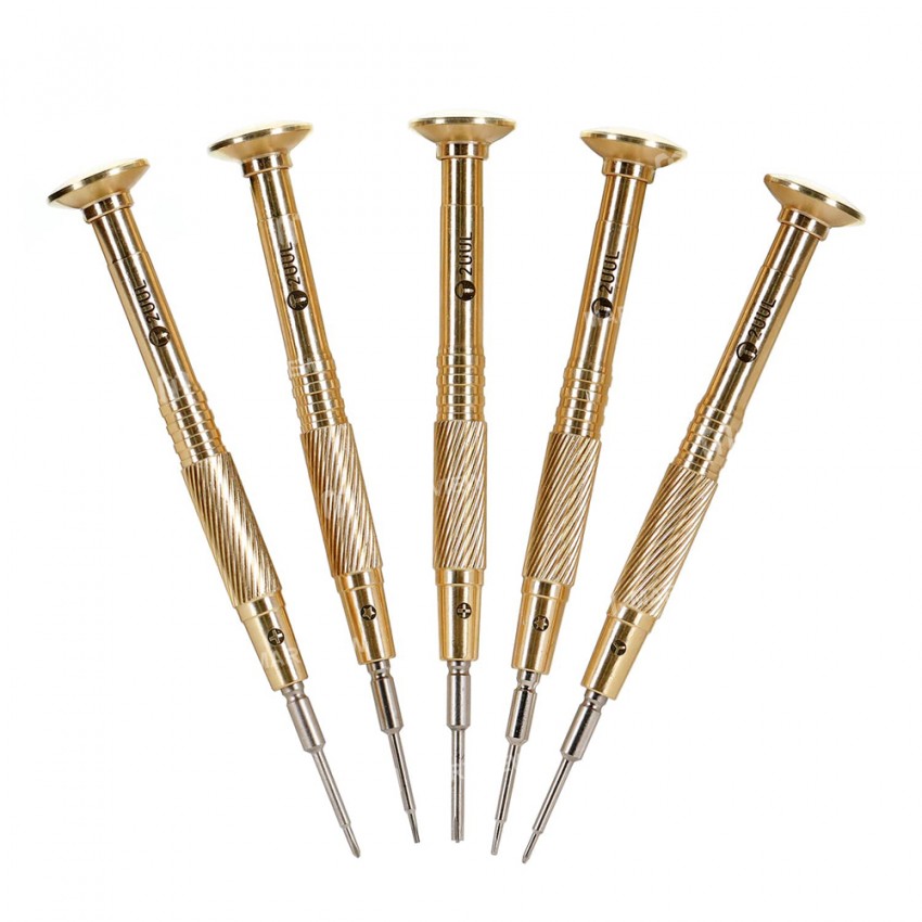 2UUL Brass Handle Heavy Weight Professional-grade Phone Repair Screwdriver Tools