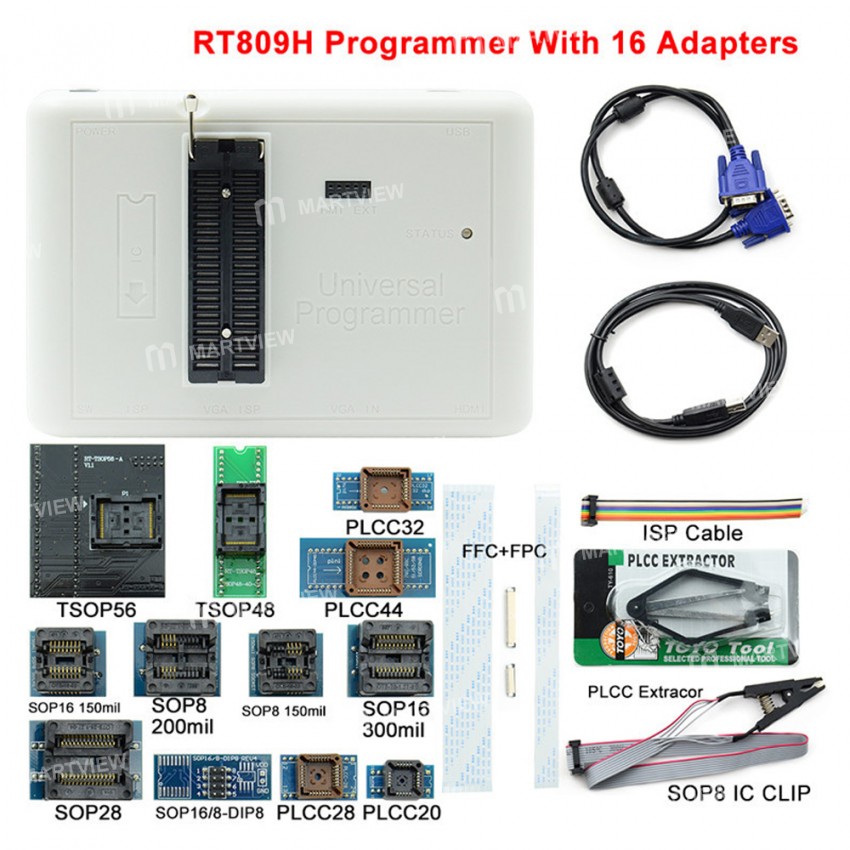 RT809H NAND EMMC MCU Universal High Speed Read and Write Programmer