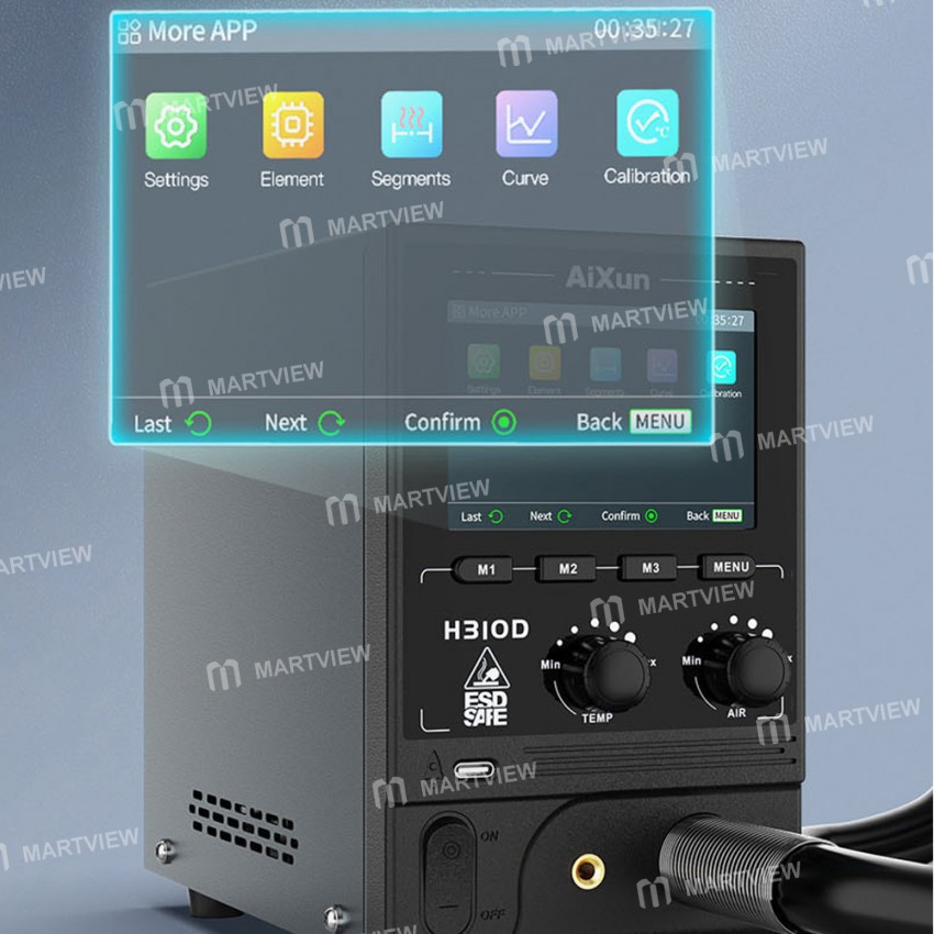 aixun h310d-1000w-segmented-intelligent-digital-display-hot-air-gun-desoldering-station-10