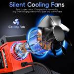 foxsur 12v-24v-car-battery-pulse-repair-charger-for-gel-wet-agm-lithium-lifepo4-battery-12