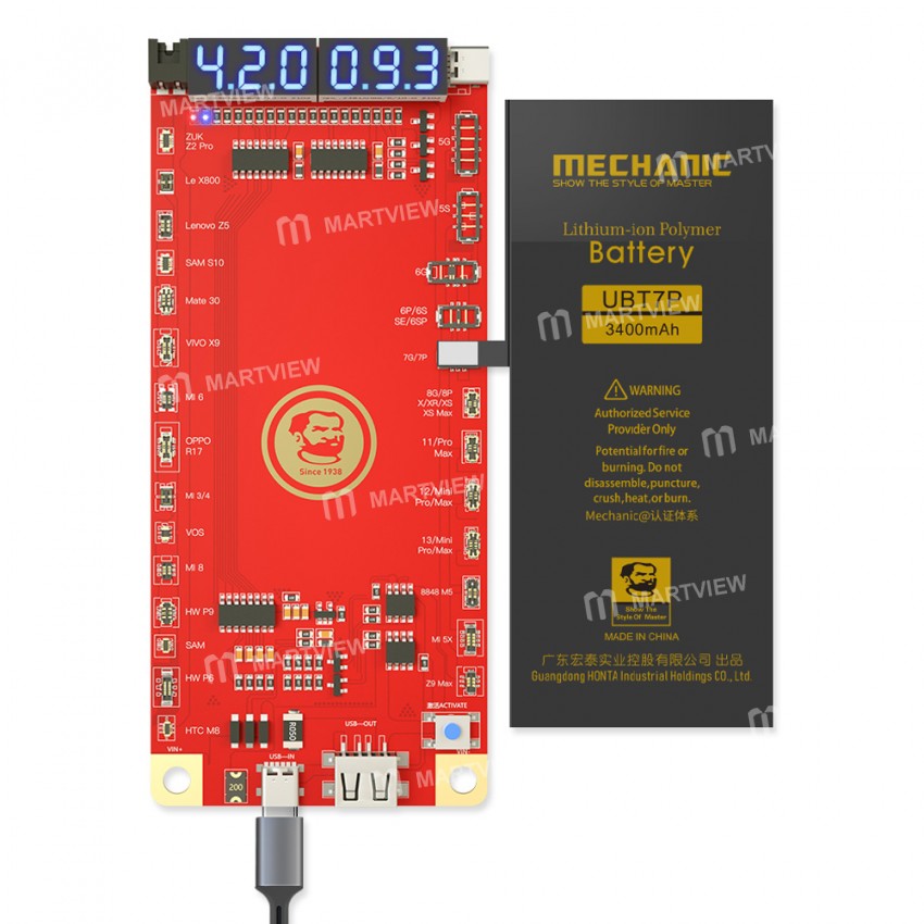 Mechanic BA33 Battery Activation Test Board for iPhone 5 to 13 Pro Max Android Phone Battery Repair