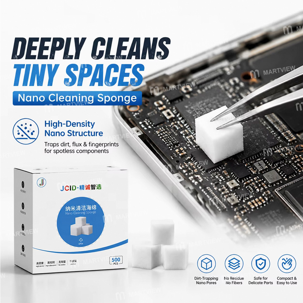 jcid hm-5-lint-free-nano-cleaning-sponge-for-screen-camera-pcb-soldering-cleaning--500pcs-2