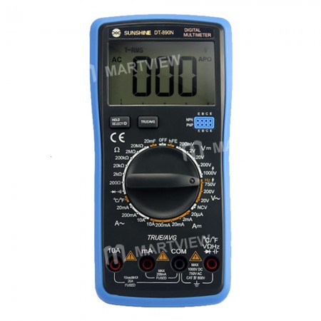 Sunshine DT-890N Digital Handheld Intelligent Voltage Current Test Meter Handheld LCD Screen Digital Multimeter