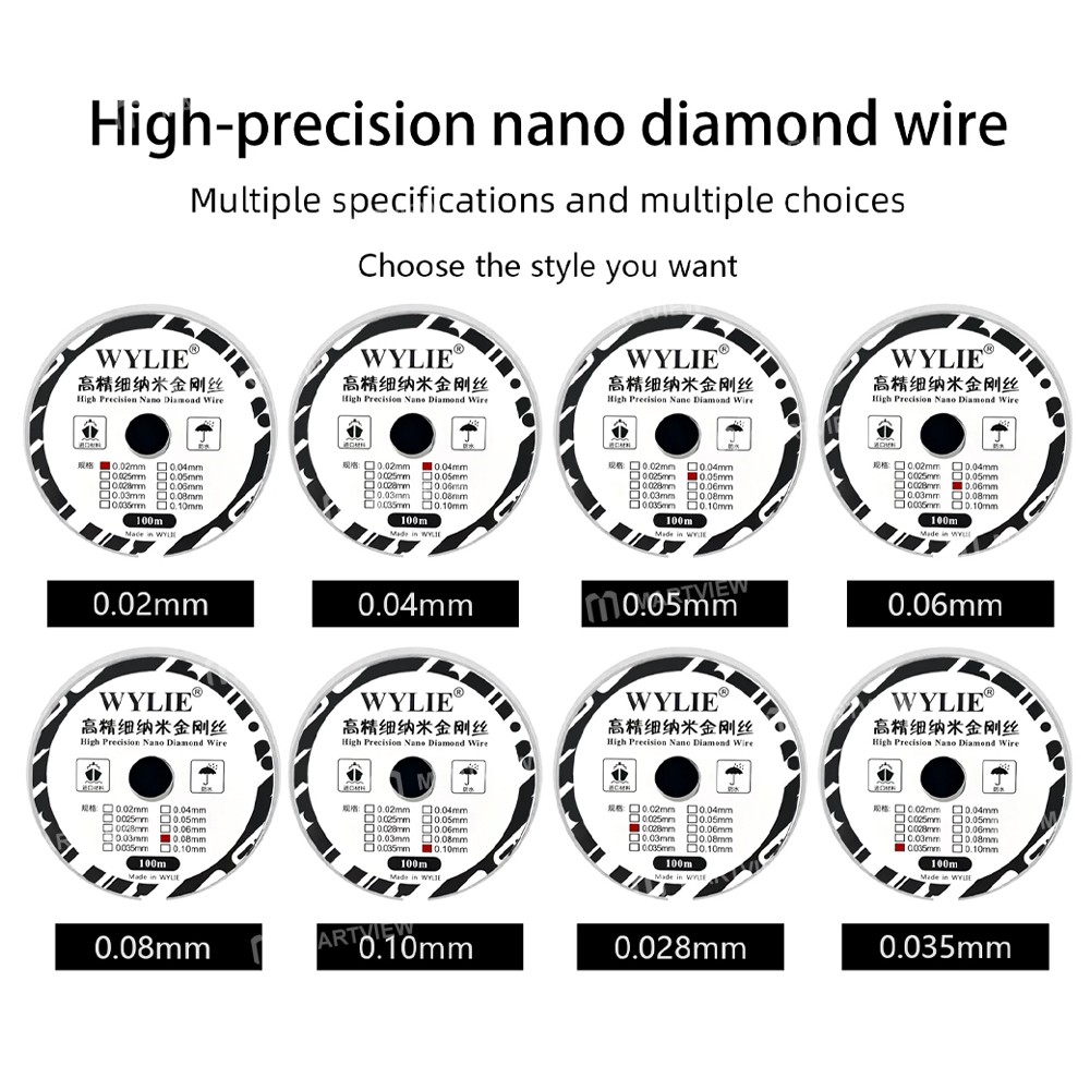 wylie 100m-high-hardness-special-nano-cutting-diamond-wire-for-screen-separation-4