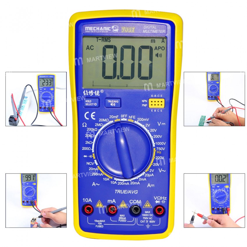 Mechanic V90E Intelligent English Speech Broadcast Fully Automatic High Precision Universal Meter
