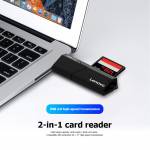 Lenovo D204 2-in-1 Portable 5Gbps USB 3.0 SD/TF Card Reader