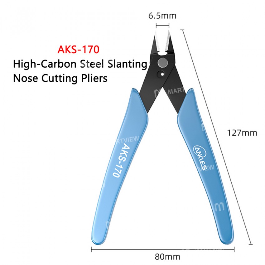 ankles aks-303-aks-170-high-carbon-stainless-steel-industrial-grade-slanting-nose-cutting-pliers-9