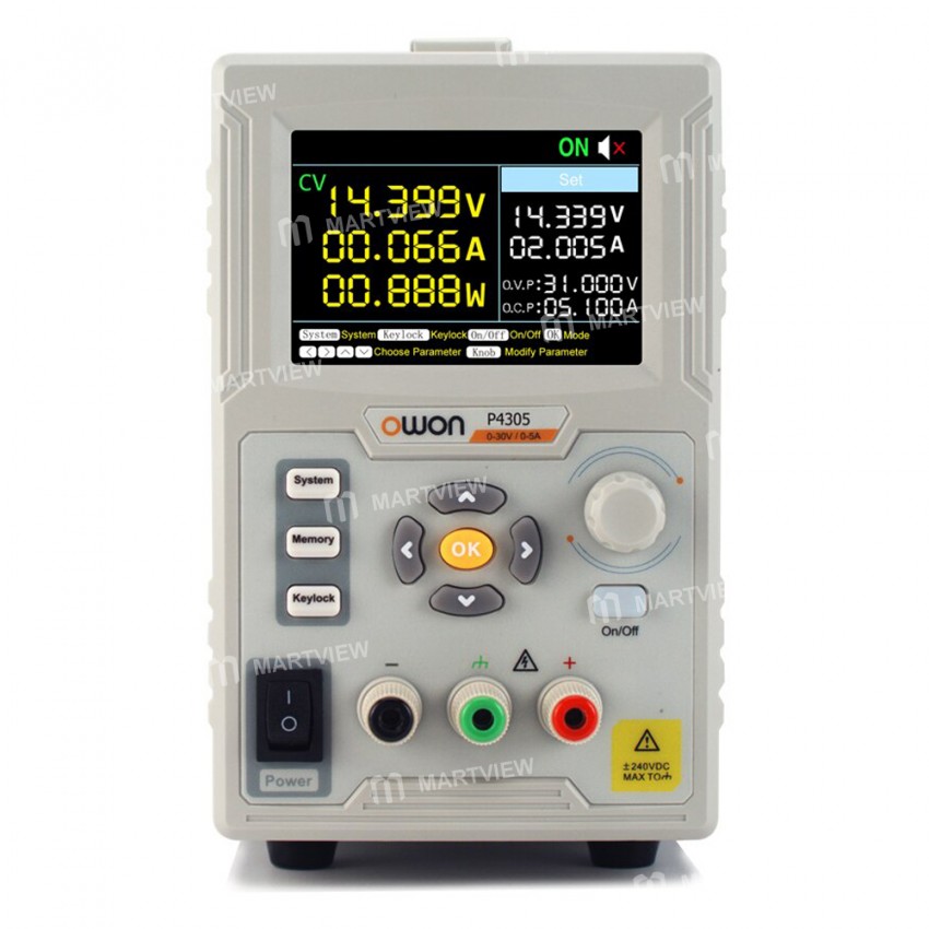 owon p4305-4603-portable-lcd-display-single-channel-linear-programmable-regulated-dc-power-supply-1