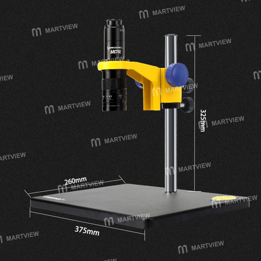 Mechanic MC75L-B3 Single Cylinder Design 0.7-4.5X Continuous Zoom with LED Light Microscope