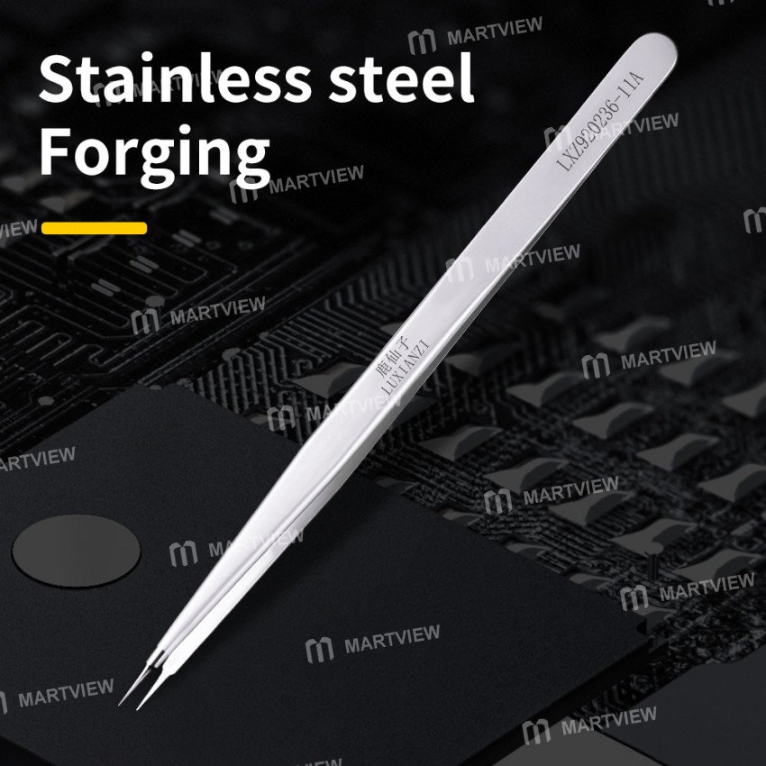 Luxianzi Precision Stainless Steel Anti-static Flying Line Tweezers