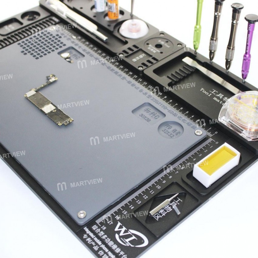 WL High Temperature Aluminum Alloy Pad Microscope Pad Mobile Phone Repair Maintenance Platform