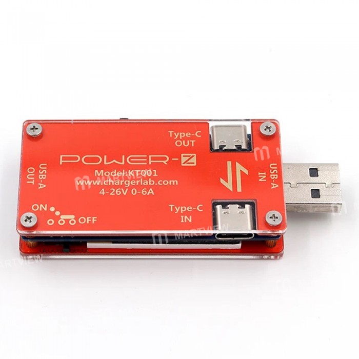 ChargerLAB POWER-Z KT001 Dual Type-C Fast Charging Protocol USB