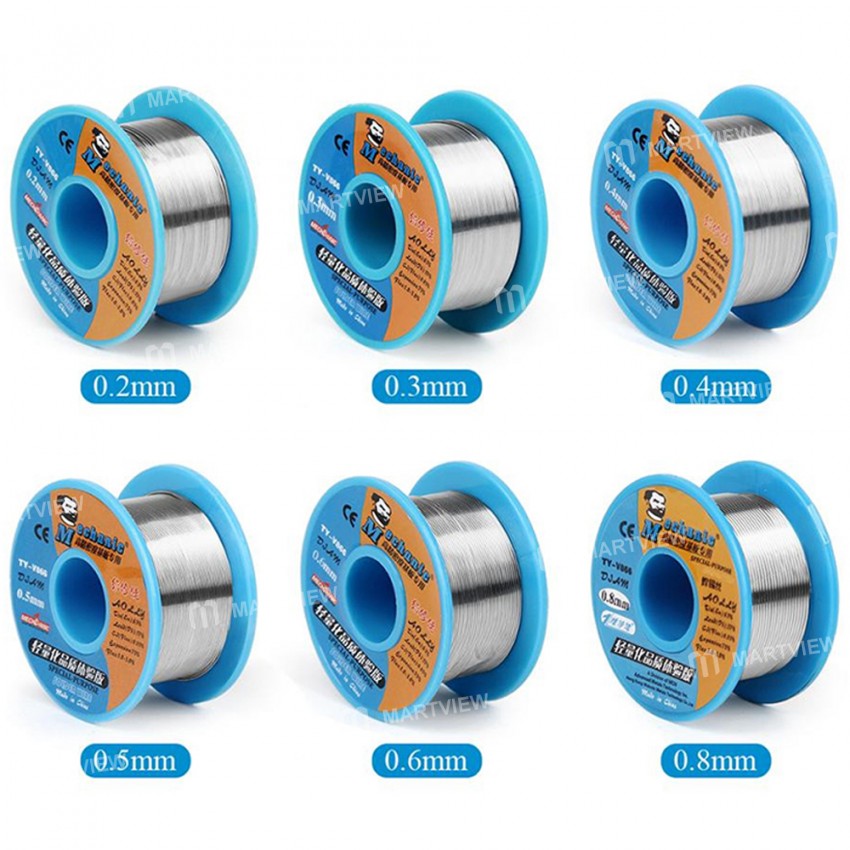 Mechanic TY-V866 40g 0.2 / 0.3 / 0.4 / 0.5 / 0.6 / 0.8mm Rosin Core Solder Tin Wire