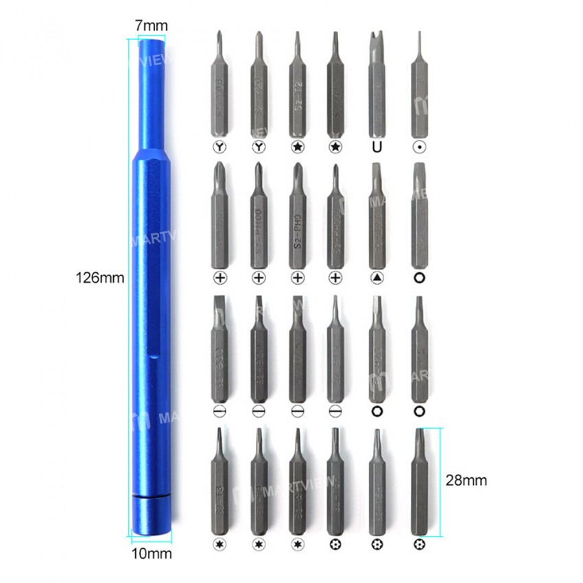 Sunshine SS-5118 25-in-1 Portable Multifunctional Finishing Magnetic Screwdriver
