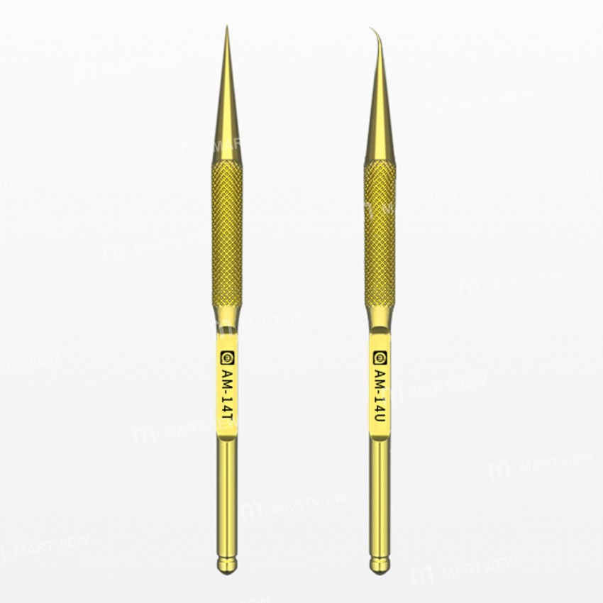 Amaoe AM-14T / 14U High Hardness Anti-magnetic Titanium Alloy Tweezers for Mobile Phone Repair