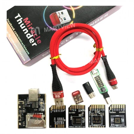 Miracle Thunder Dongle with EMMC Hardware Board - Red Color