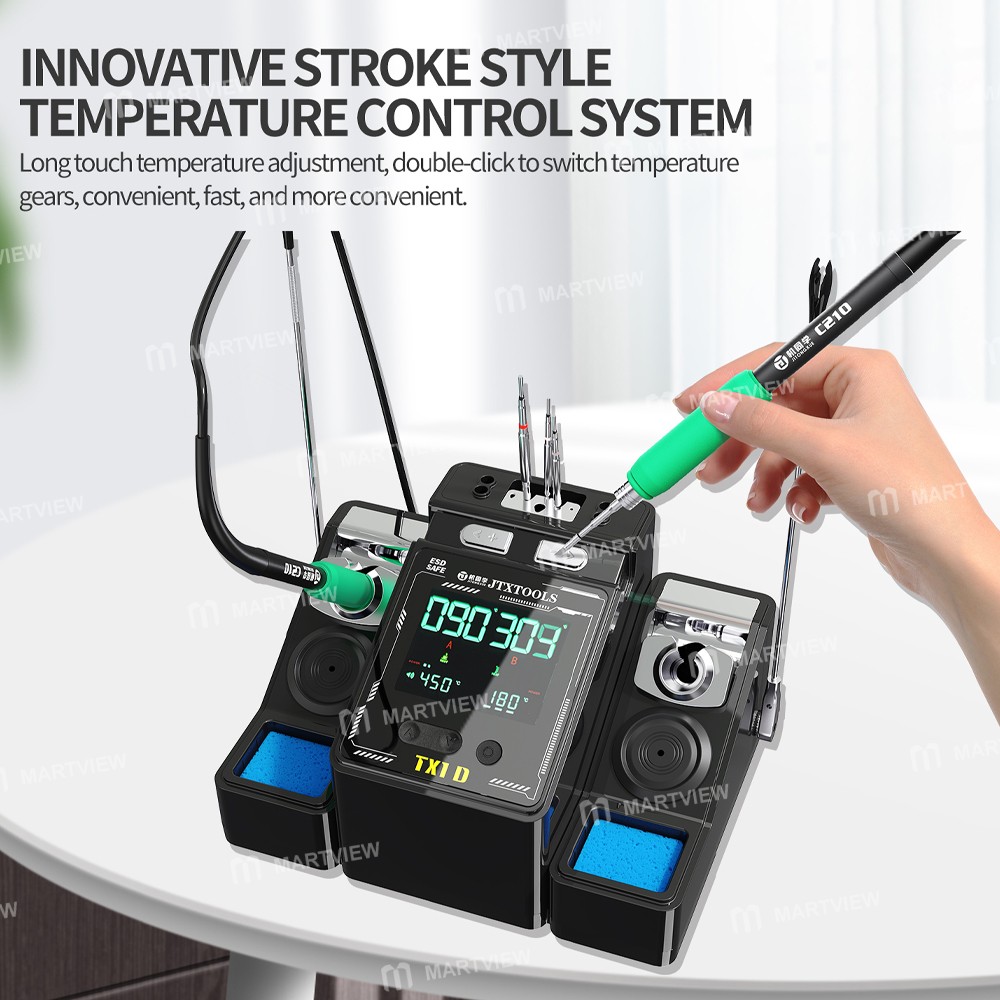 jtx tx1d-dual-station-smart-soldering-rework-station-compatible-with-210-245-115-handles-5