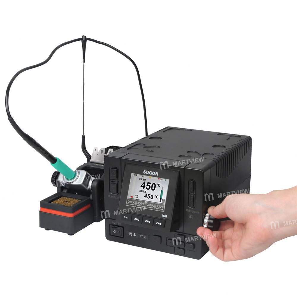 sugon t66-single-dual-station-smart-temperature-adjustable-digital-display-soldering-station-4