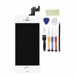 Replacement OEM iPhone 5s LCD with spareparts home button earphone camera etc white