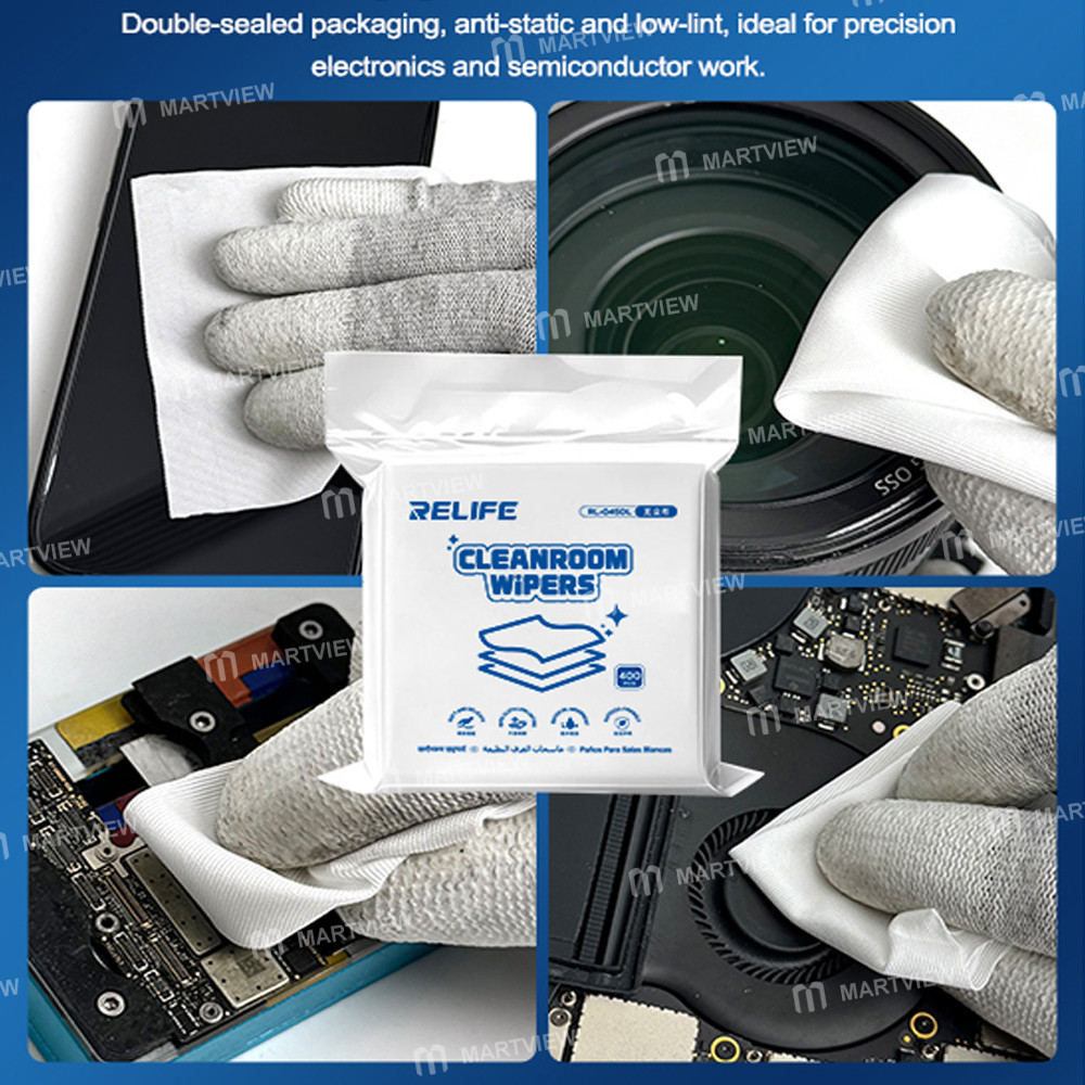 relife rl-045dl-ultra-fine-lint-free-cleaning-cloth-for-screen-lens-glasses-cleaning-400pcs-11