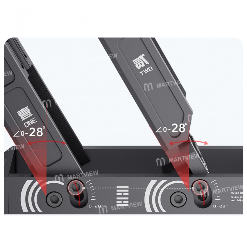 mega idea-adjustable-angle-double-station-intelligent-dormant-air-gun-holder-6