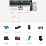 Orico Aluminum Bevel Multi-Port USB 3.0 HUB High-Speed Splitter With 12V Power Adapter