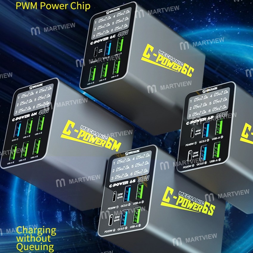 mechanic c-power-series-6-port-usb-smart-digital-display-fast-charger-2