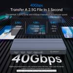 Orico TB3-S2 9-in-1 Multi-function NVME/SATA SSD Docking Station Thunderbolt3 HUB with M.2 Shell