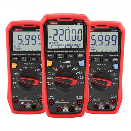 UNI-T UT61B / UT61D / UT61E Plus Smart True RMS Professional Analog Bar Digital Multimeter