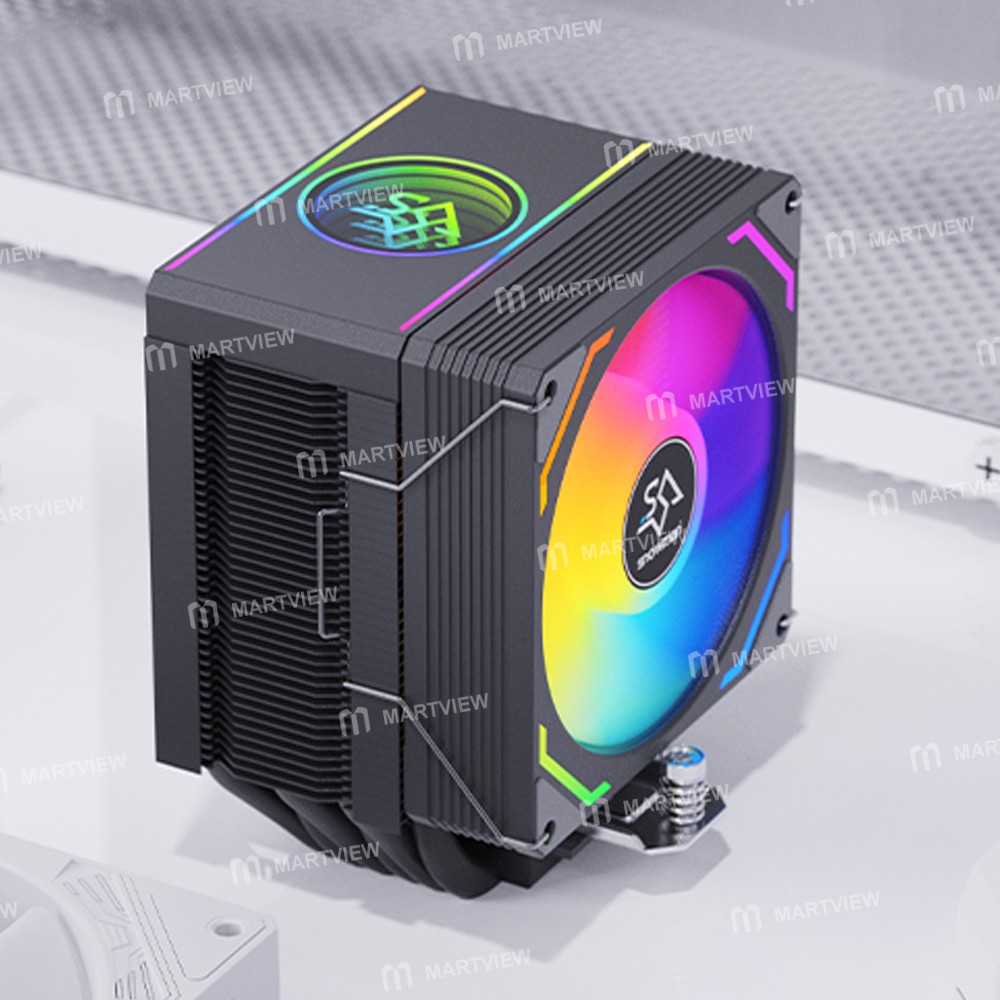 snowman mx96-v3-argb-6-heatpipe-cpu-tower-air-cooled-radiator-for-intel-lga1851-amd-am5-11