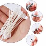 Double Head Dust Free Disposable Cleaning Swab Cotton Stick for AirPods Earphone Headphone Phone Cha
