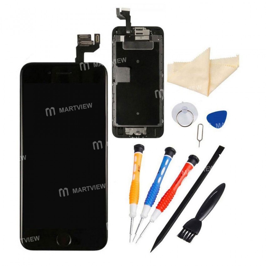 Replacement original LCD display touch screen for iPhone 6s with spareparts home button earphone cam