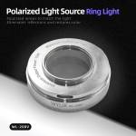 wylie wl-208v-high-lumen-adjustable-microscope-64-led-beads-polarized-ring-light-source-2