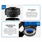 relife rl-m9t-b11-6x-45x-continuous-zoom-trinocular-hd-stereo-microscope-with-big-base-12