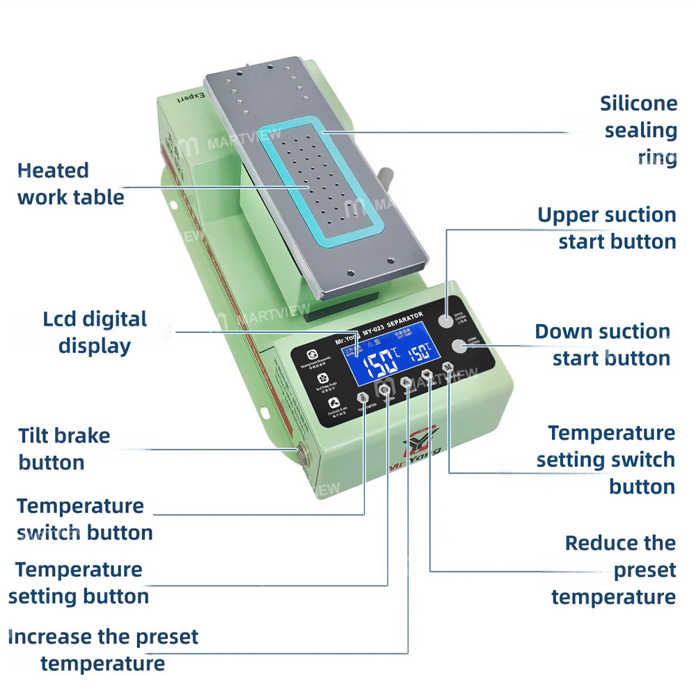 mr yang-my-023-360-degree-rotating-mobile-phone-screen-heating-separator-with-built-in-dual-pumps-16
