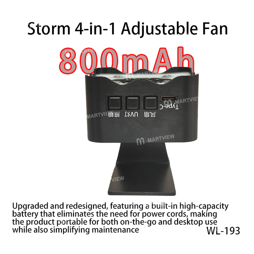 wylie wl-193-smoke-exhaust-heat-dissipation--lighting--curing-storm-4-in-1-adjustable-fan-10