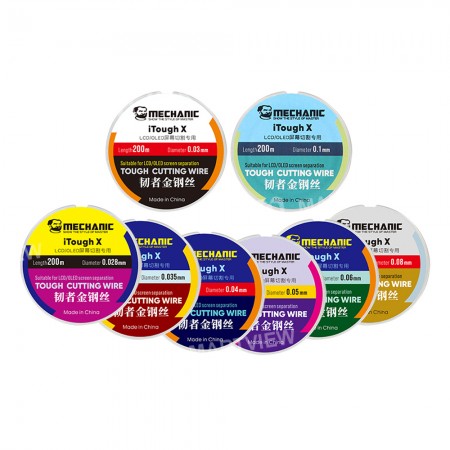 Mechanic iTough X 200M High Hardness Special Steel Wire for Phone LCD / OLED Screen Cutting Separation