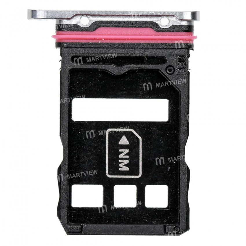 Replacement sim card tray for Huawei p40 pro silver frost