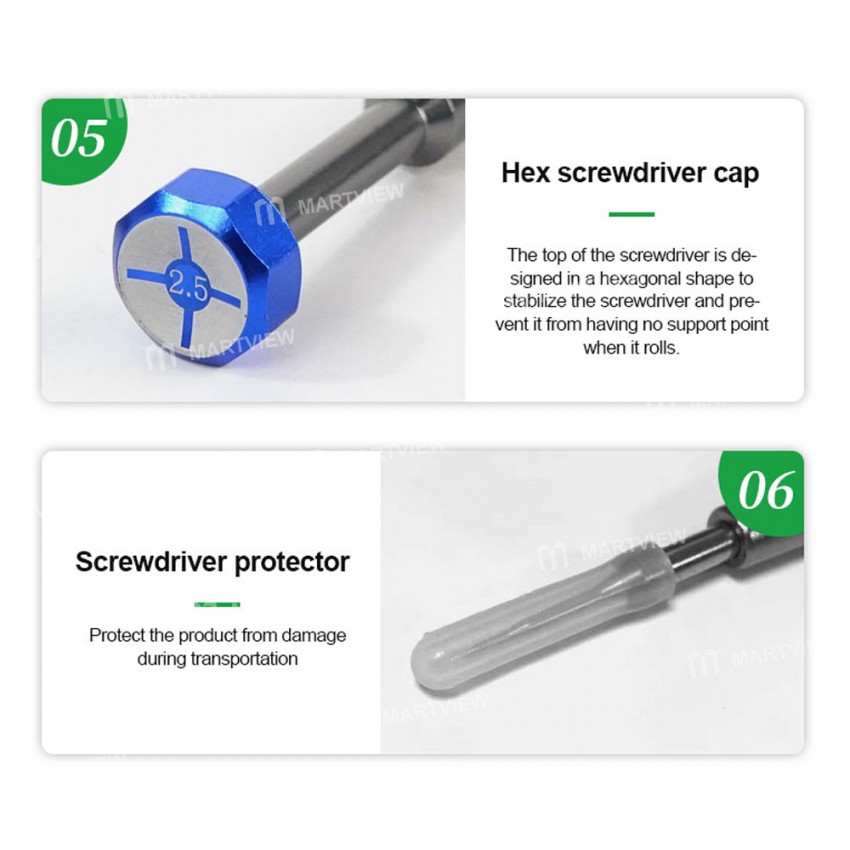 Relife RL-728 2D Strong Magnetic Extra Hard Anti-slip Screwdriver for Phone Repair