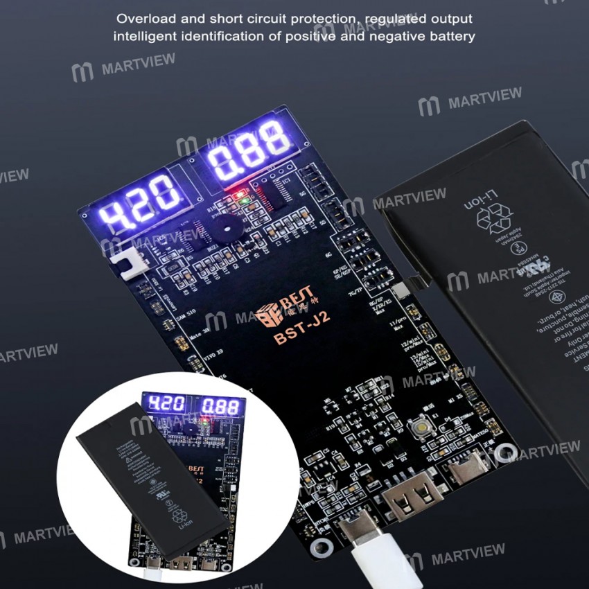 bst j2-one-click-quick-battery-activation-detection-board-for-iphone-5-to-15pro-max-android-6