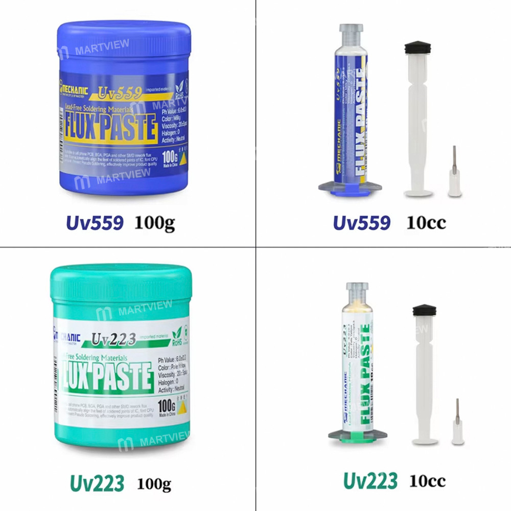 mechanic uv-223-559-10cc-100g-mild-rosin-lead-free-no-clean-solder-flux-3