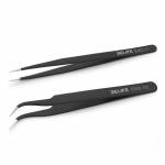 relife rl-esd-black-antistatic-non-magnetic-stainless-steel-precision-tweezers-12