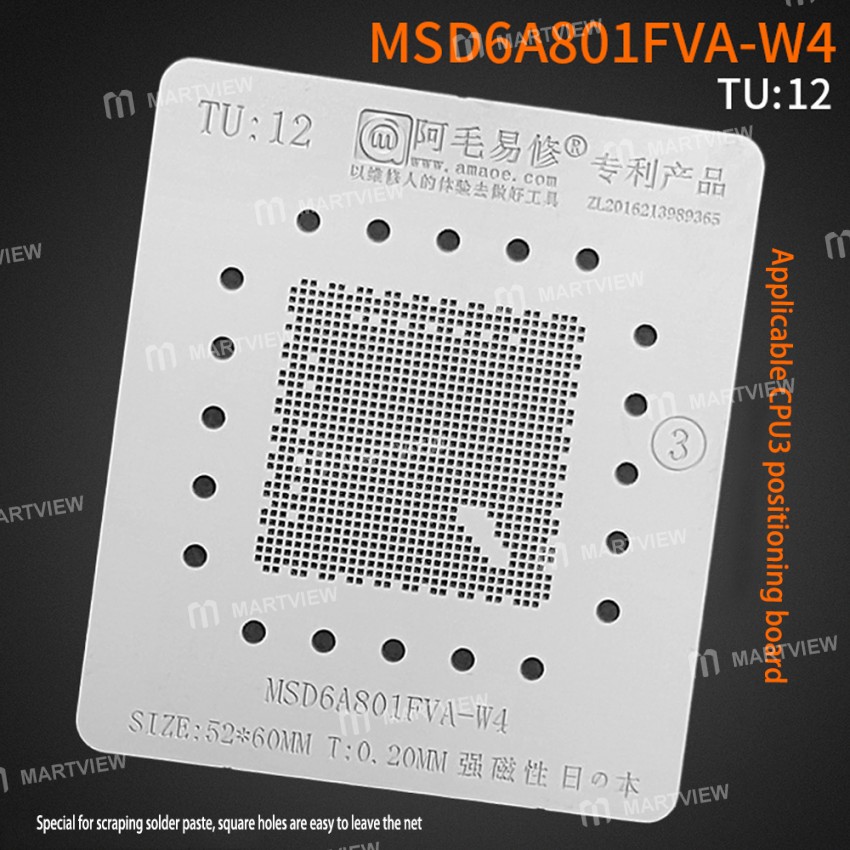 Amaoe Liquid Crystal Display Master Control 27*27mm CPU3 MSD6A918W-WZ / MSD61988AV-U4 / MSD6A801FVA-