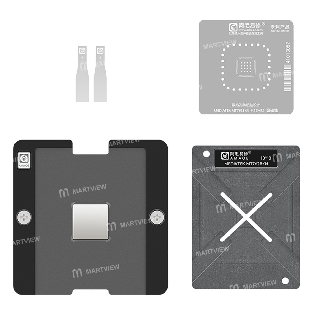 amaoe 012mm-mediatek-mtk-mt7628kn-iot-gateway-wi-fi-module-bga-reballing-stencil-tin-plating-platfor
